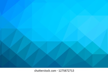 Light BLUE vector low poly cover. Shining colored illustration in a Brand new style. Brand new design for your business.