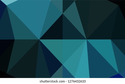 Light BLUE vector low poly texture. Colorful abstract illustration with gradient. Brand new style for your business design.