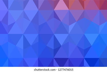 Light BLUE vector low poly cover. Elegant bright polygonal illustration with gradient. Brand new style for your business design.