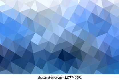 Light BLUE vector low poly layout. Elegant bright polygonal illustration with gradient. Brand new style for your business design.