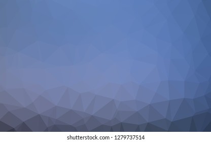 Light BLUE vector low poly texture. Shining illustration, which consist of triangles. Elegant pattern for a brand book.
