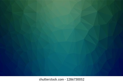 Light BLUE vector low poly cover. Shining colored illustration in a Brand new style. A new texture for your design.