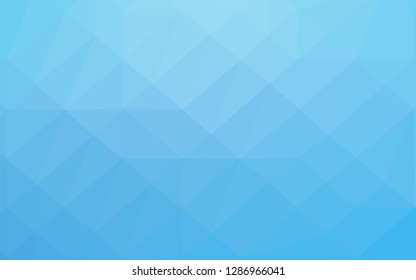 Light BLUE vector low poly texture. Colorful illustration in abstract style with gradient. Elegant pattern for a brand book.