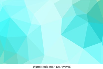 Light BLUE vector low poly layout. Colorful illustration in abstract style with triangles. Brand new style for your business design.