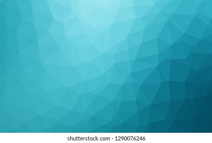 Light BLUE vector low poly texture. Modern geometrical abstract illustration with gradient. Textured pattern for background.