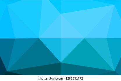 Light BLUE vector low poly cover. A sample with polygonal shapes. The polygonal design can be used for your web site.