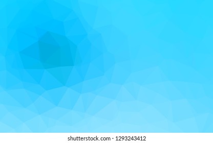 Light BLUE vector low poly texture. Creative illustration in halftone style with gradient. Elegant pattern for a brand book.