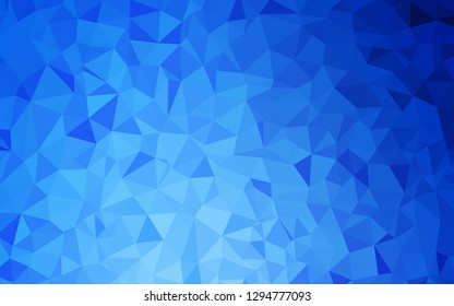 Light BLUE vector low poly background. Colorful illustration in polygonal style with gradient. A new texture for your web site.