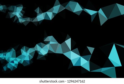 Light BLUE vector low poly cover. Shining colored illustration in a Brand new style. Completely new design for your business.