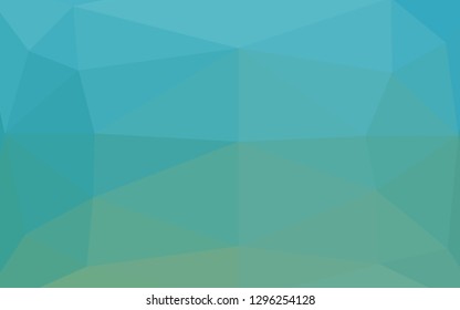 Light BLUE vector low poly cover. A sample with polygonal shapes. The best triangular design for your business.