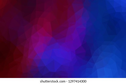 Light BLUE vector low poly texture. A sample with polygonal shapes. Textured pattern for your backgrounds.