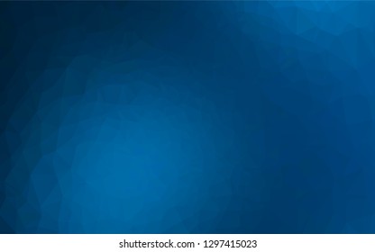 Light BLUE vector low poly texture. Shining illustration, which consist of triangles. A new texture for your design.