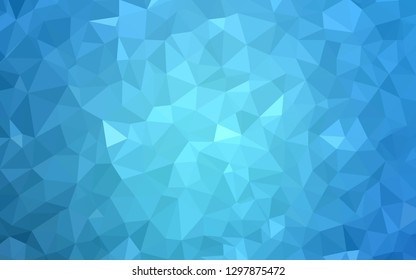Light BLUE vector low poly background. Polygonal abstract illustration with gradient. Pattern for a brand book's backdrop.