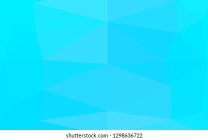 Light BLUE vector low poly texture. Creative illustration in halftone style with gradient. Elegant pattern for a brand book.