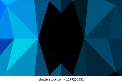 Light BLUE vector low poly cover. Shining colored illustration in a Brand new style. A new texture for your design.