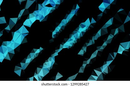 Light BLUE vector low poly layout. Modern geometrical abstract illustration with gradient. Brand new style for your business design.