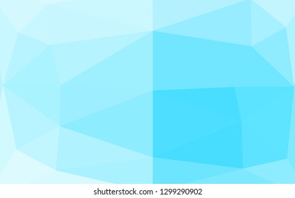 Light BLUE vector low poly texture. Modern geometrical abstract illustration with gradient. New texture for your design.
