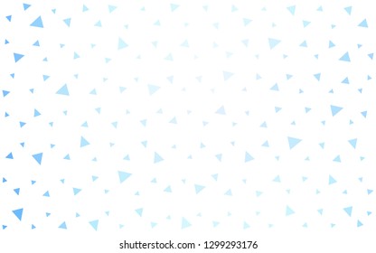 Light BLUE vector  low poly background. Creative illustration in halftone style with triangles. Completely new template for your banner.