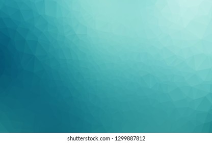Light BLUE vector low poly cover. Brand new colorful illustration in with gradient. New texture for your design.