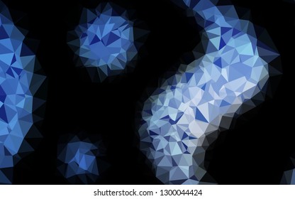 Light BLUE vector low poly texture. Modern geometrical abstract illustration with gradient. Template for a cell phone background.