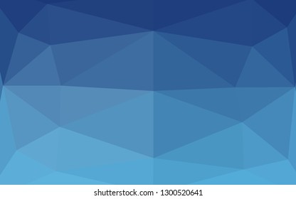 Light BLUE vector low poly cover. A vague abstract illustration with gradient. Textured pattern for background.
