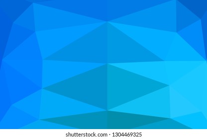 Light BLUE vector low poly layout. A completely new color illustration in a vague style. Polygonal design for your web site.