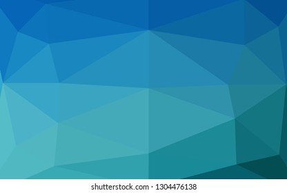 Light BLUE vector low poly texture. Colorful abstract illustration with gradient. Elegant pattern for a brand book.
