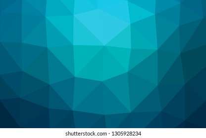 Light BLUE vector low poly texture. Shining illustration, which consist of triangles. Brand new design for your business.