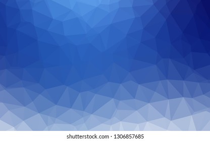 Light BLUE vector low poly layout. A completely new color illustration in a vague style. Template for a cell phone background.