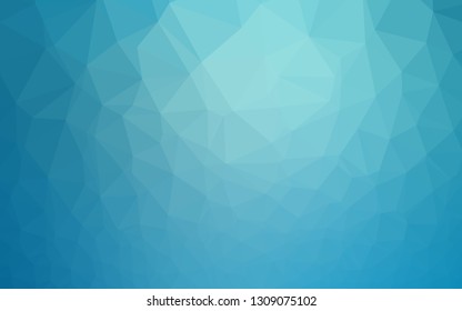 Light BLUE vector low poly texture. Modern geometrical abstract illustration with gradient. Completely new template for your business design.