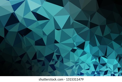 Light BLUE vector low poly texture. Glitter abstract illustration with an elegant design. Template for your brand book.