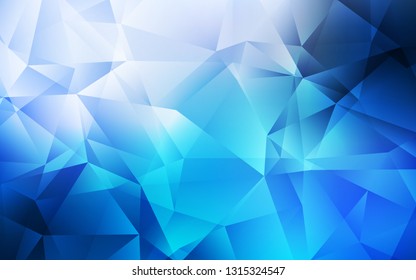 Light BLUE vector low poly layout. A sample with polygonal shapes. Pattern for a brand book's backdrop.