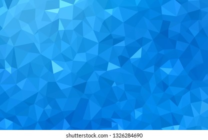 Light BLUE vector low poly layout. Modern abstract illustration with triangles. Template for cell phone's backgrounds.