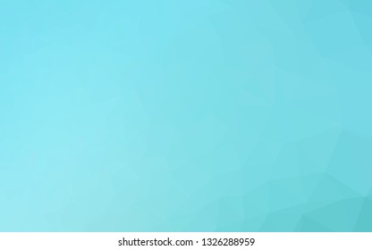 Light BLUE vector low poly cover. Colorful illustration in abstract style with gradient. Completely new design for your business.