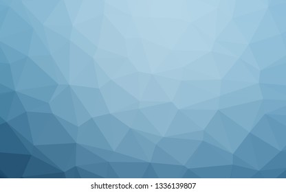 Light BLUE vector low poly layout. A completely new color illustration in a vague style. Polygonal design for your web site.