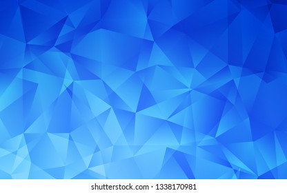 Light BLUE vector low poly background. Shining colorful illustration with triangles. Textured pattern for your backgrounds.