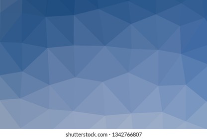 Light BLUE vector low poly cover. Shining colored illustration in a Brand new style. The best triangular design for your business.