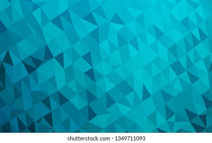 Light BLUE vector low poly layout. Brand new colorful illustration in with gradient. Completely new design for your business.