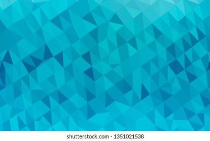 Light BLUE vector low poly layout. Brand new colorful illustration in with gradient. New texture for your design.