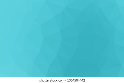Light BLUE vector low poly texture. An elegant bright illustration with gradient. Triangular pattern for your business design.