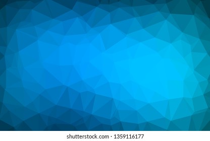 Light BLUE vector low poly texture. Modern geometrical abstract illustration with gradient. The best triangular design for your business.