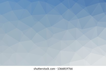 Light BLUE vector low poly texture. Colorful illustration in Origami style with gradient.  New texture for your design.