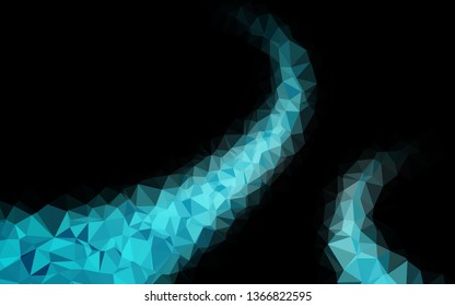 Light BLUE vector low poly cover. Creative illustration in halftone style with gradient. Brand new design for your business.