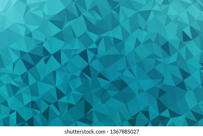 Light BLUE vector low poly layout. Colorful illustration in Origami style with gradient.  Completely new design for your business.