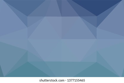 Light BLUE vector low poly texture. Shining illustration, which consist of triangles. The textured pattern can be used for background.
