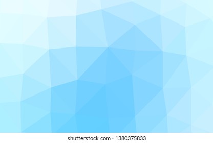 Light BLUE vector low poly texture. Brand new colorful illustration in with gradient. Brand new design for your business.