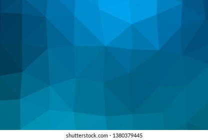 Light BLUE vector low poly layout. Modern geometrical abstract illustration with gradient. Completely new design for your business.