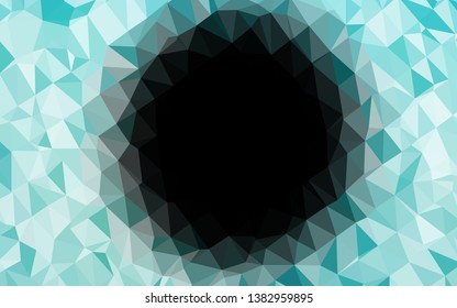 Light BLUE vector low poly layout. A completely new color illustration in a vague style. The best triangular design for your business.