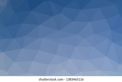 Light BLUE vector low poly layout. Creative illustration in halftone style with gradient. New texture for your design.