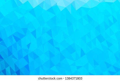 Light BLUE vector low poly layout. Geometric illustration in Origami style with gradient. Brand new style for your business design.
